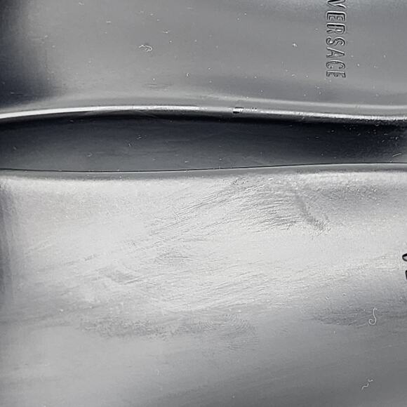 Versace Medusa Men's Black Pool Slides Sandals - Preowned Size EU 44 US 11 - Picture 7 of 9